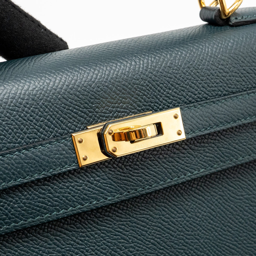 HERMES KELLY 25 EPSOM VERT CYPRESS GHW