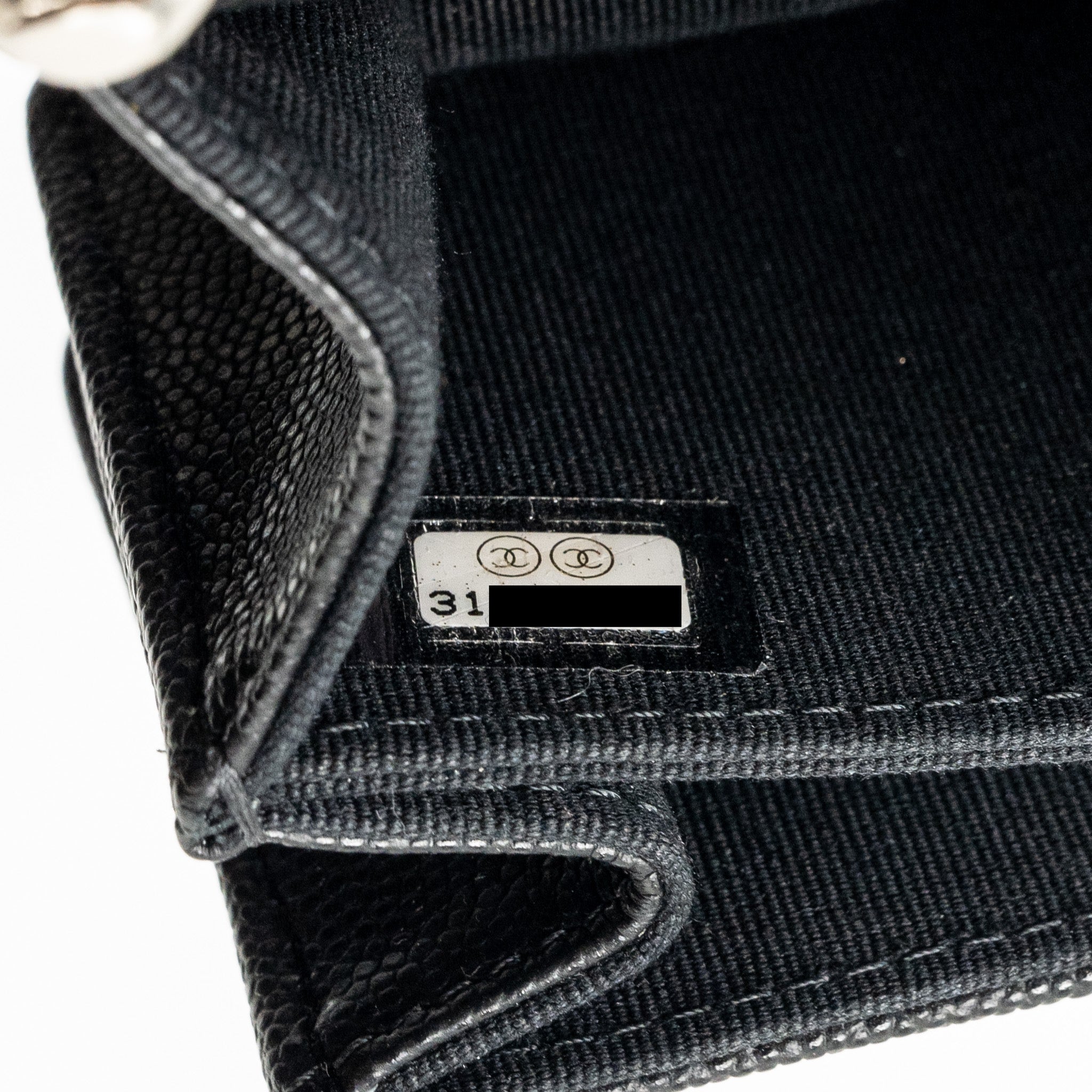 CHANEL 22S MINI CLUTCH WITH CHAIN CAVIAR BLACK SHW
