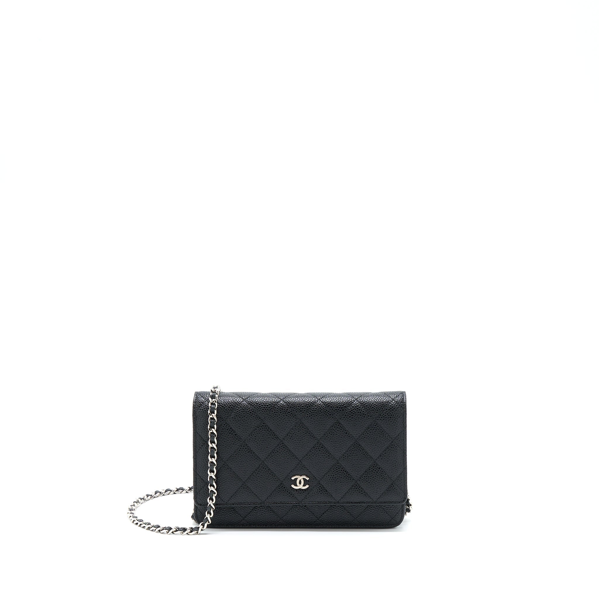 CHANEL CLASSIC WALLET ON CHAIN CAVIAR BLACK SHW