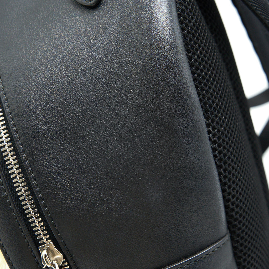 FENDI MONSTER BACKPACK IN BLACK WITH YELLOW FUR