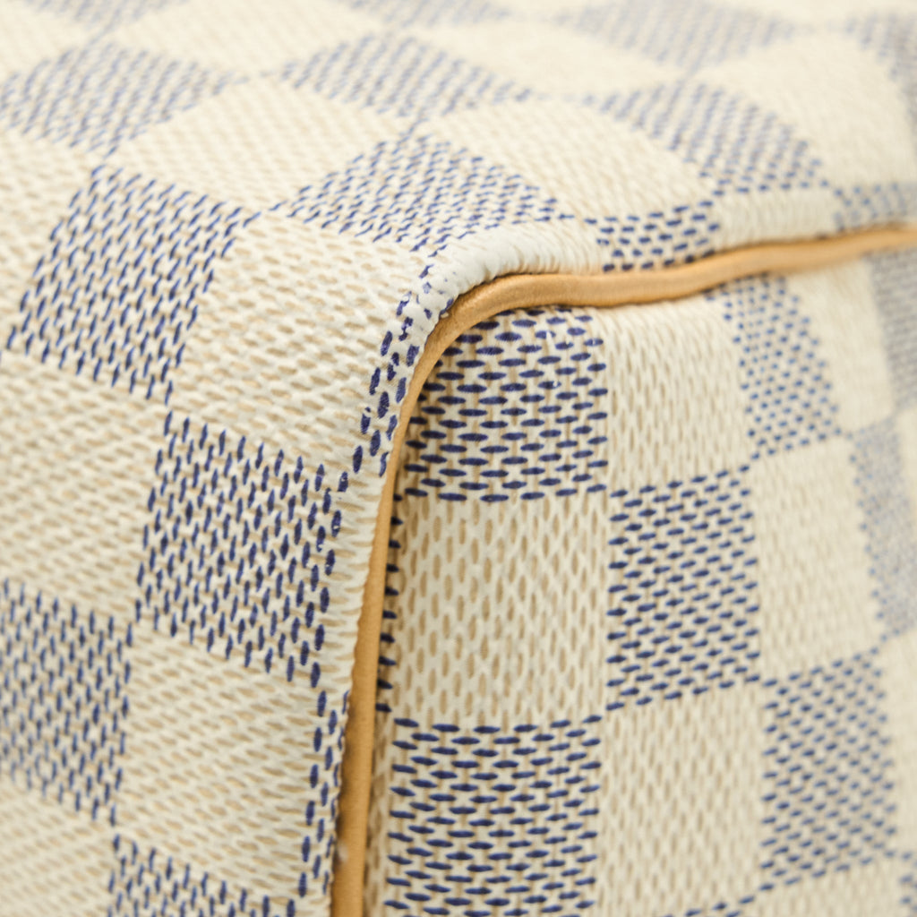 LOUIS VUITTON SPEEDY 25 DAMIER AZUR CANVAS GHW