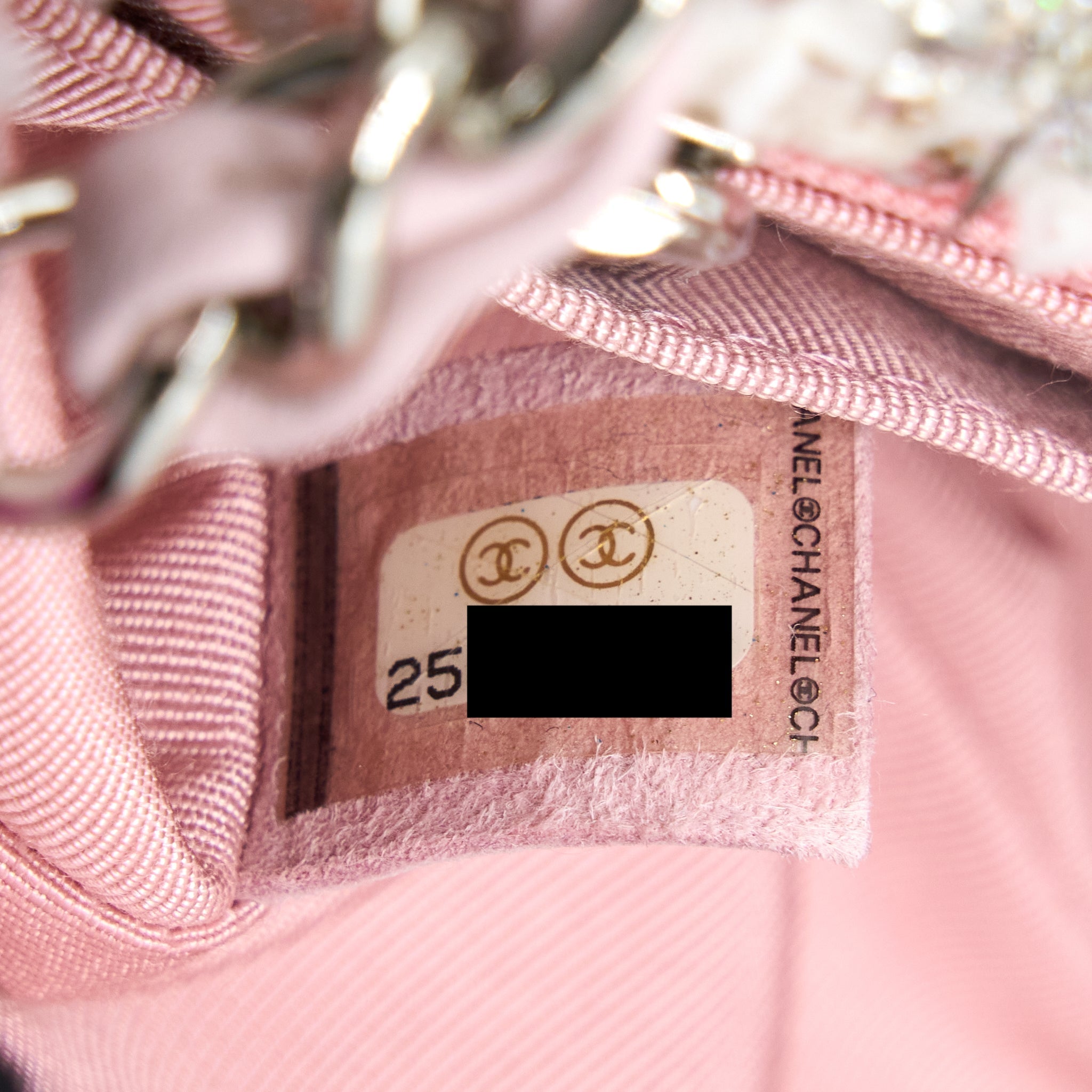 CHANEL SEASONAL MINI RECTANGULAR FLAP BAG TWEED PINK/MULTICOLOUR SHW