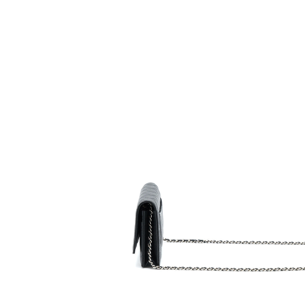 CHANEL CLASSIC WALLET ON CHAIN CAVIAR BLACK SHW