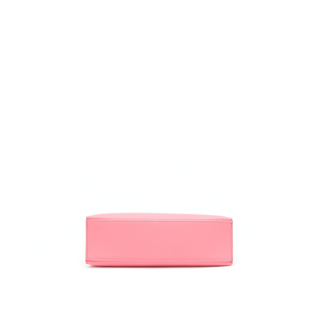 HERMES KELLY POCHETTE SWIFT 8W ROSE AZALEE GHW
