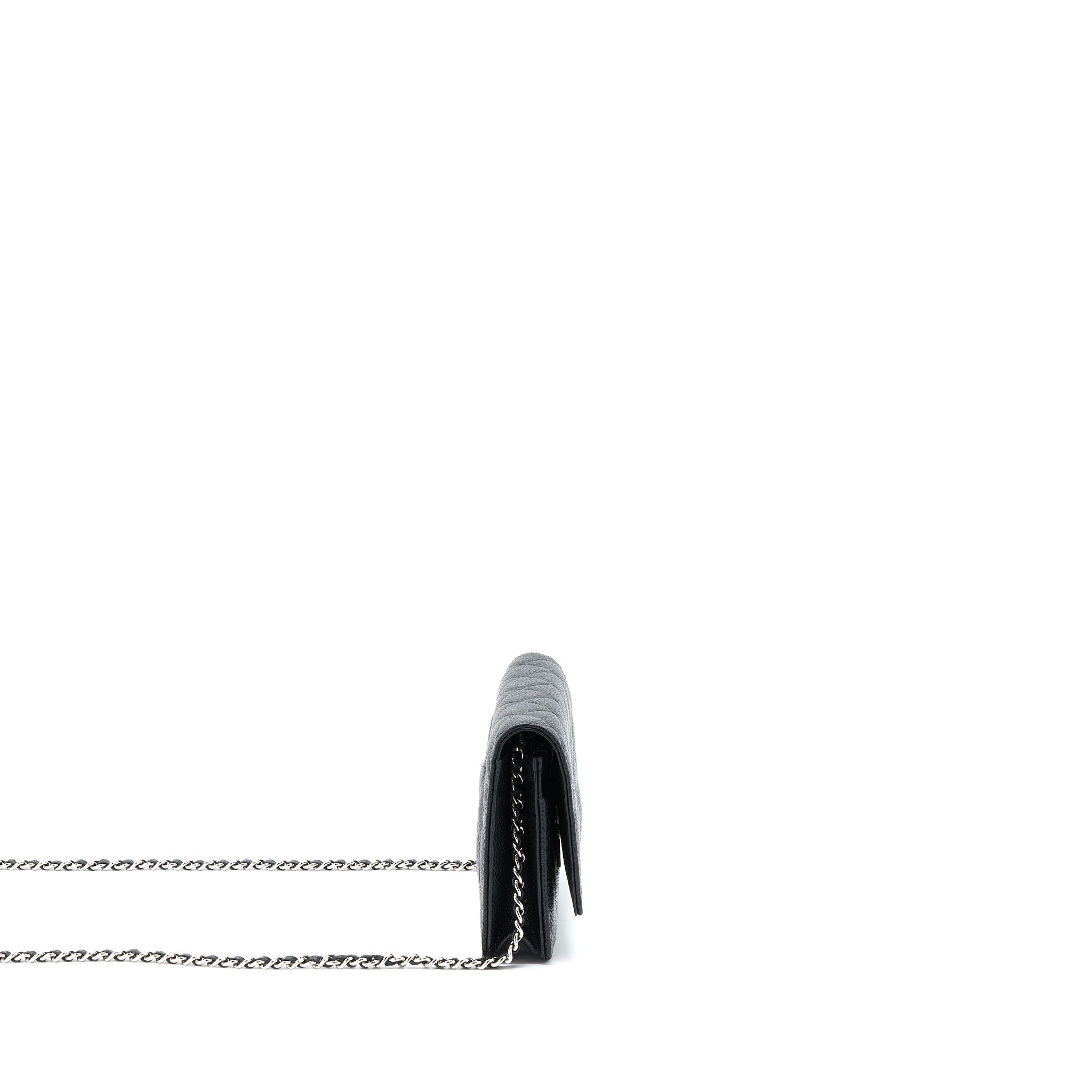 CHANEL CLASSIC WALLET ON CHAIN CAVIAR BLACK SHW