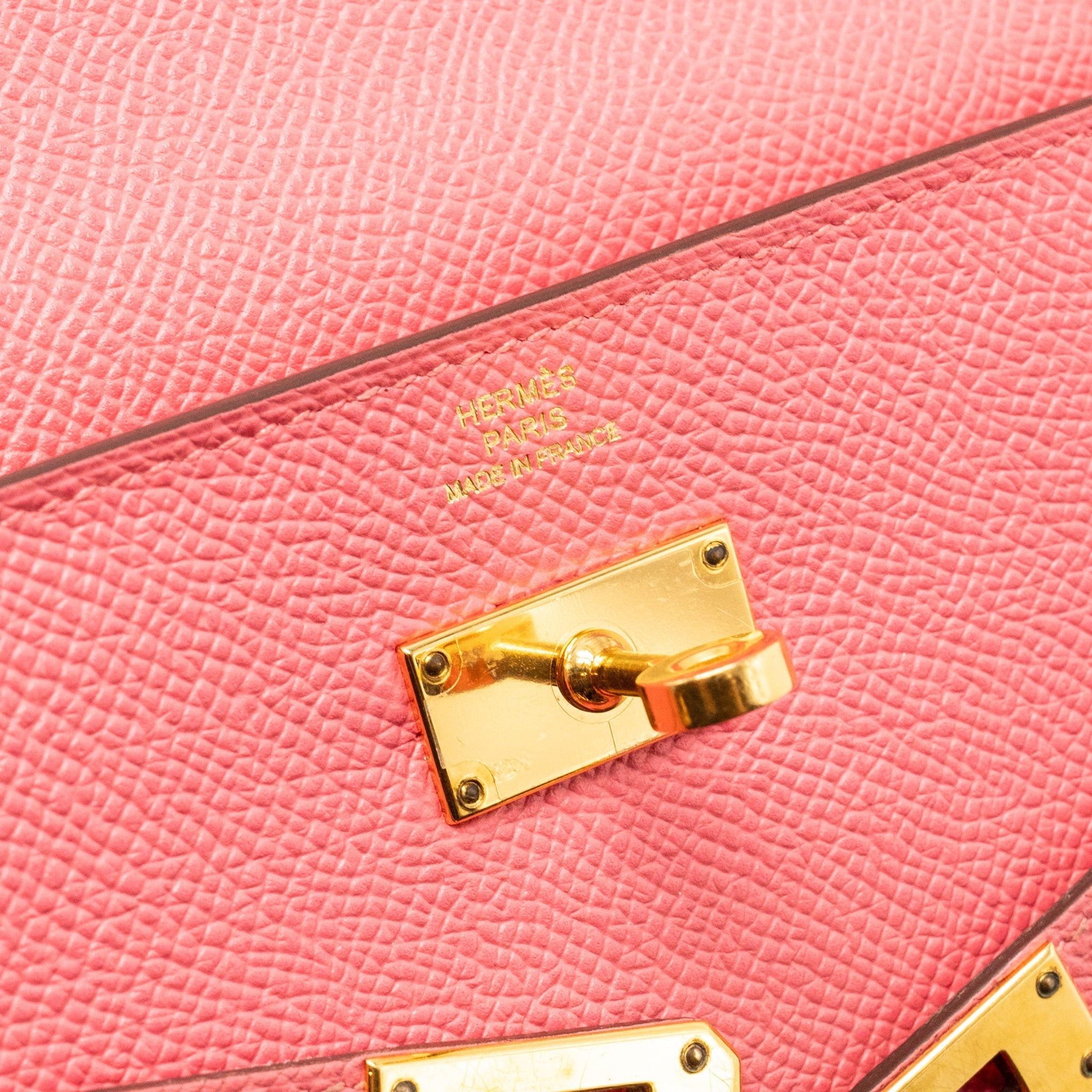 HERMES KELLY LONG WALLET EPSOM ROSE LIPSTICK GHW