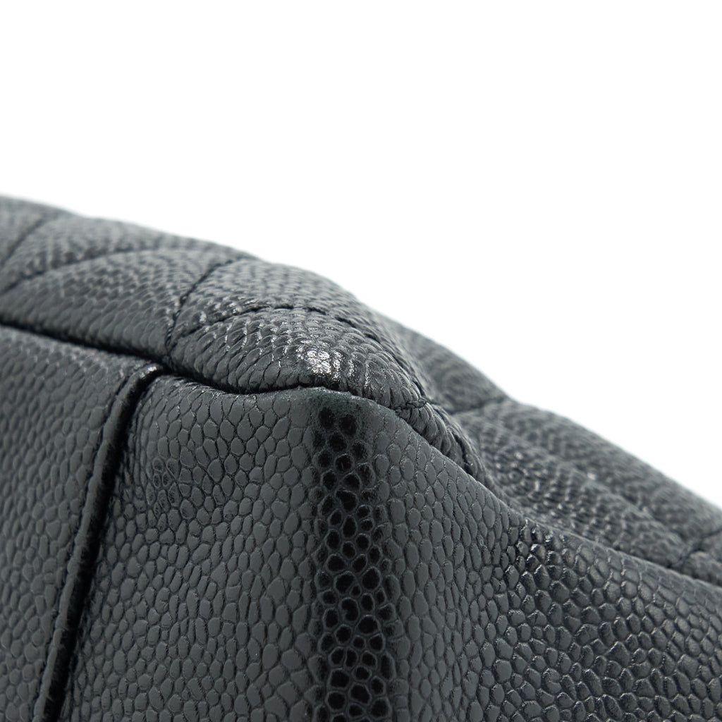 CHANEL GRAND SHOPPING TOTE CAVIAR BLACK SHW