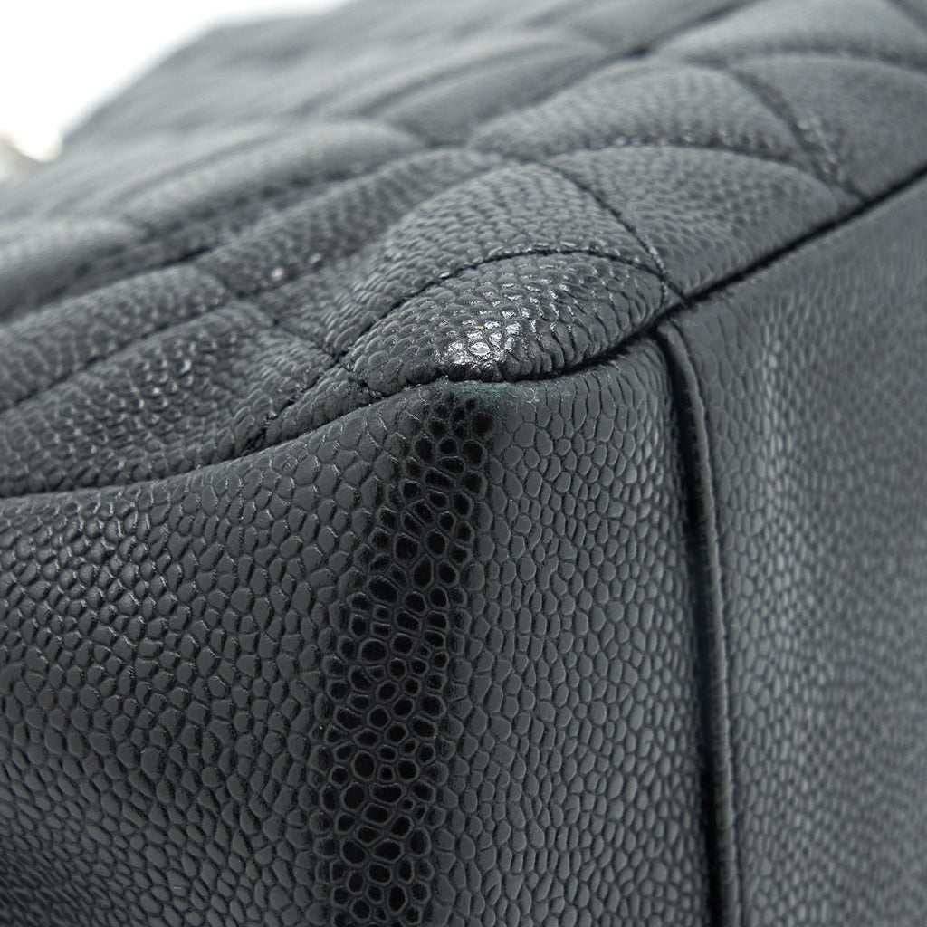 CHANEL GRAND SHOPPING TOTE CAVIAR BLACK SHW