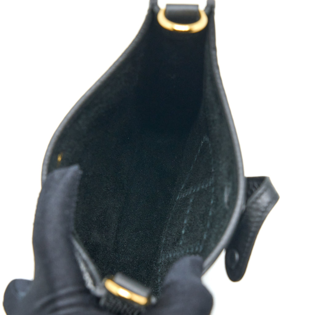 HERMES MINI EVELYN CLEMENCE BLACK GHW
