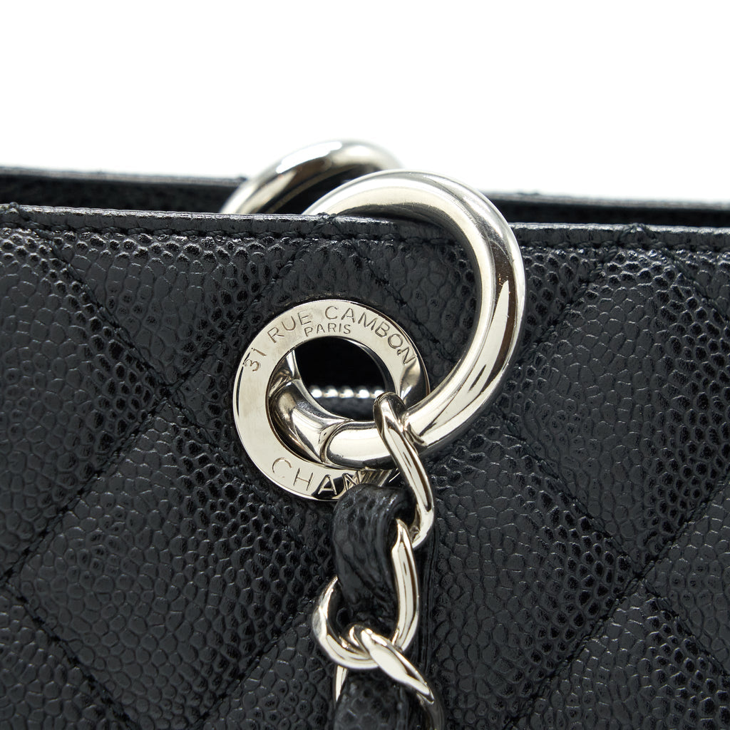 CHANEL GRAND SHOPPING TOTE CAVIAR BLACK SHW