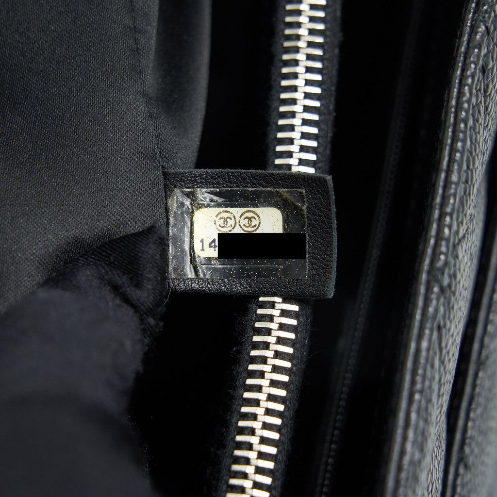CHANEL GRAND SHOPPING TOTE CAVIAR BLACK SHW
