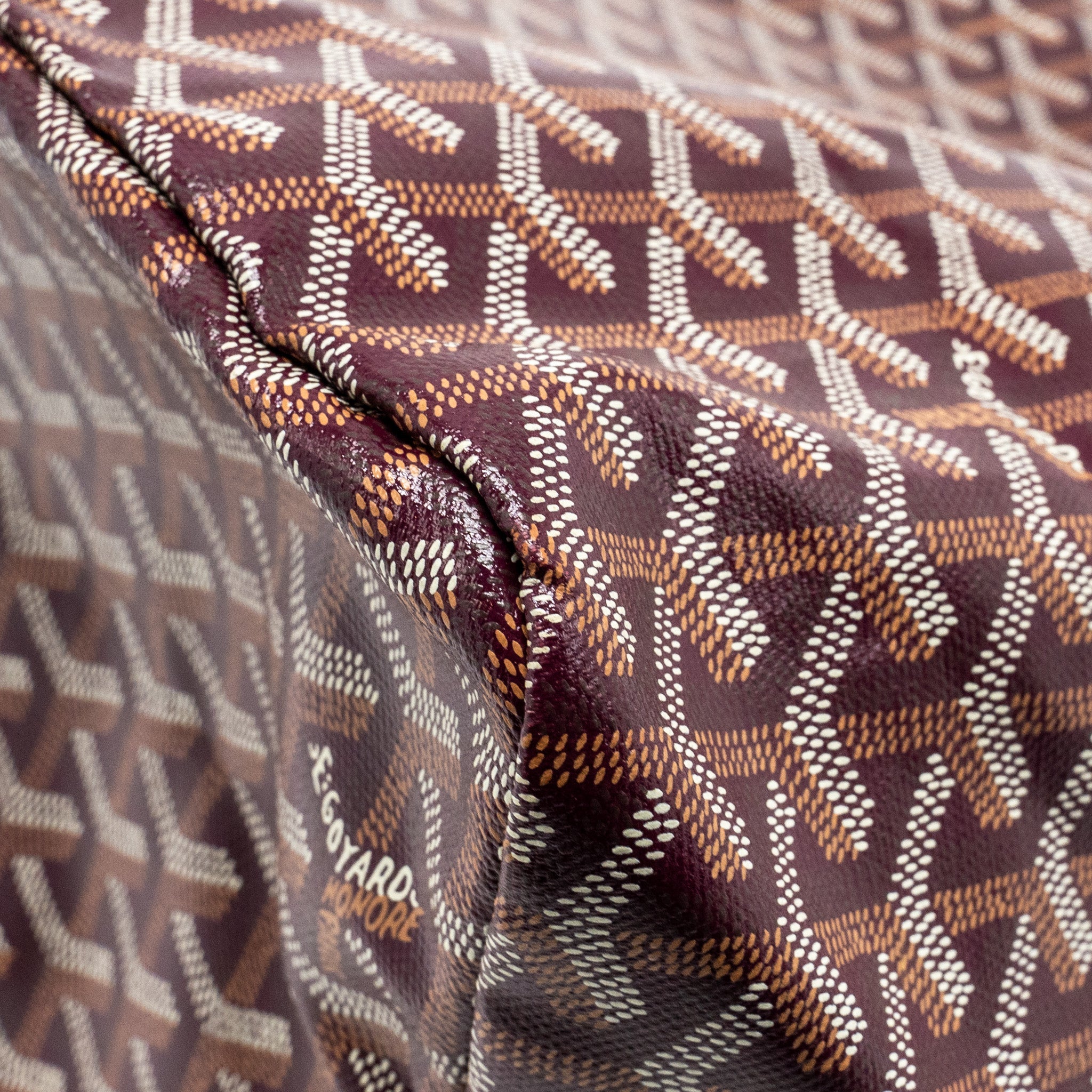 GOYARD SAINT LOUIS GM TOTE BAG GOYARDINE CANVAS/CALFSKIN BURGUNDY SHW
