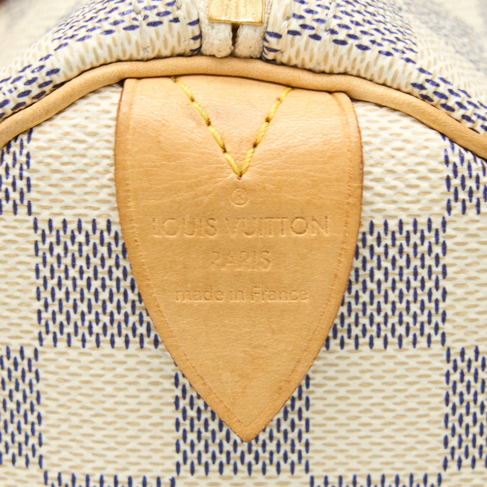 LOUIS VUITTON SPEEDY 25 DAMIER AZUR CANVAS GHW