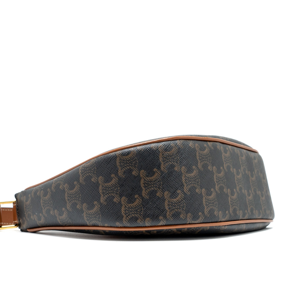 CELINE AVA BAG TRIOMPHE CANVAS TAN GHW