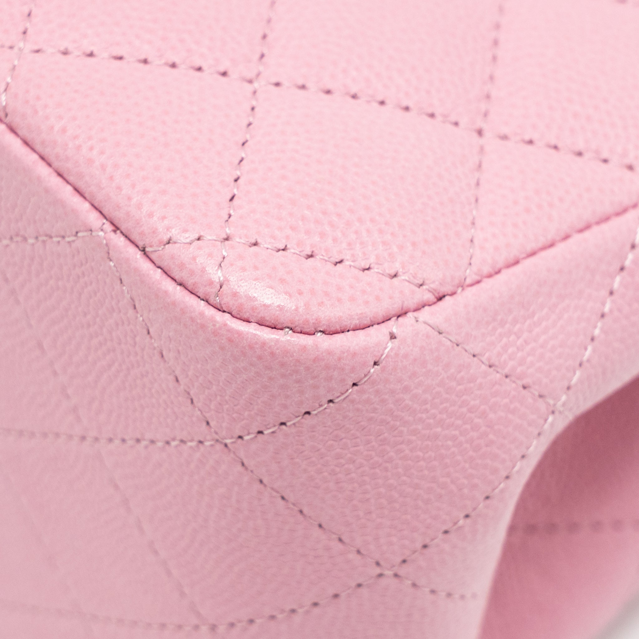 CHANEL MINI BUCKET HOBO BAG CAVIAR PINK LGHW (MICROCHIP)