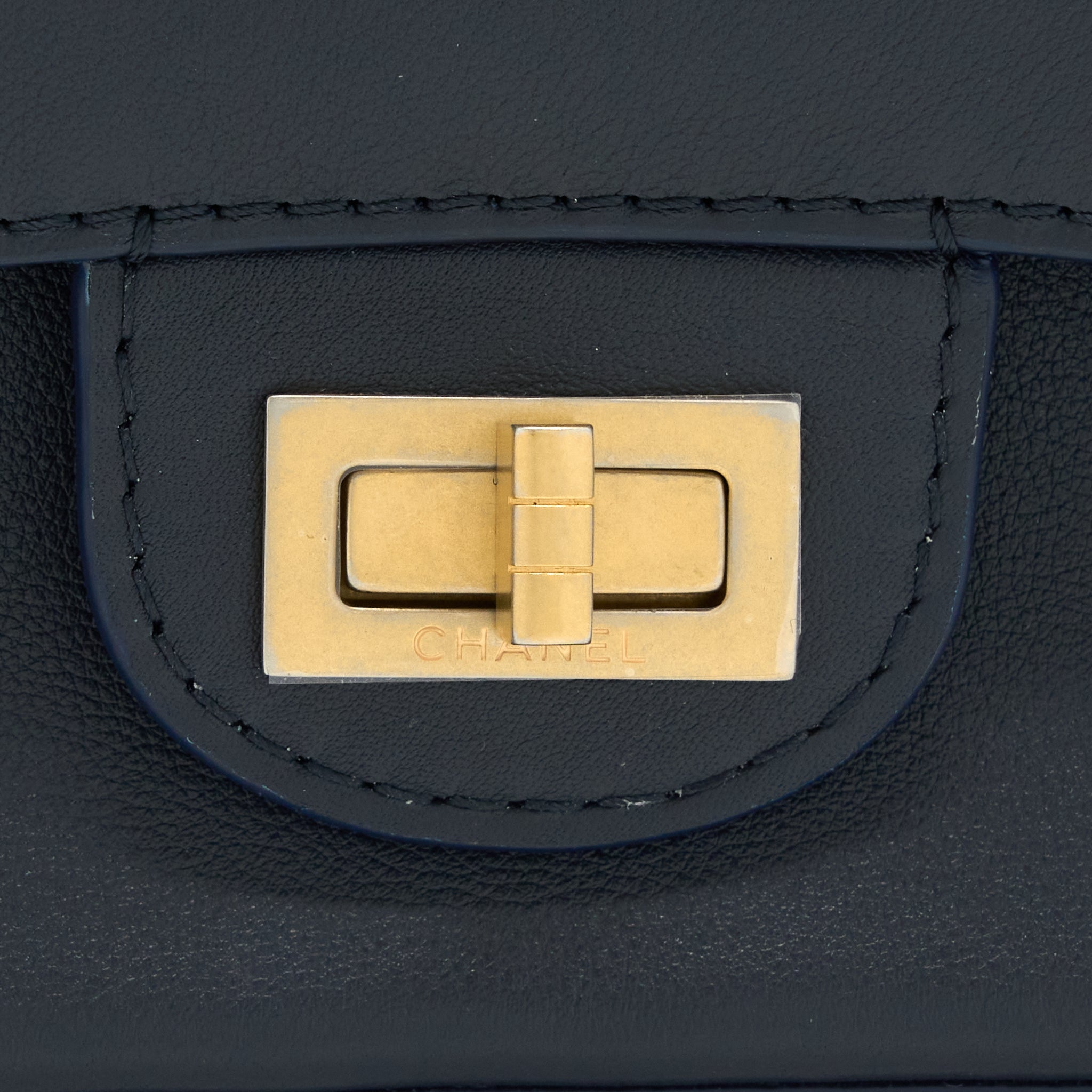 CHANEL REISSUE 2.55 226 BAG LIMITED EDITION BLACK BRUSHED GHW