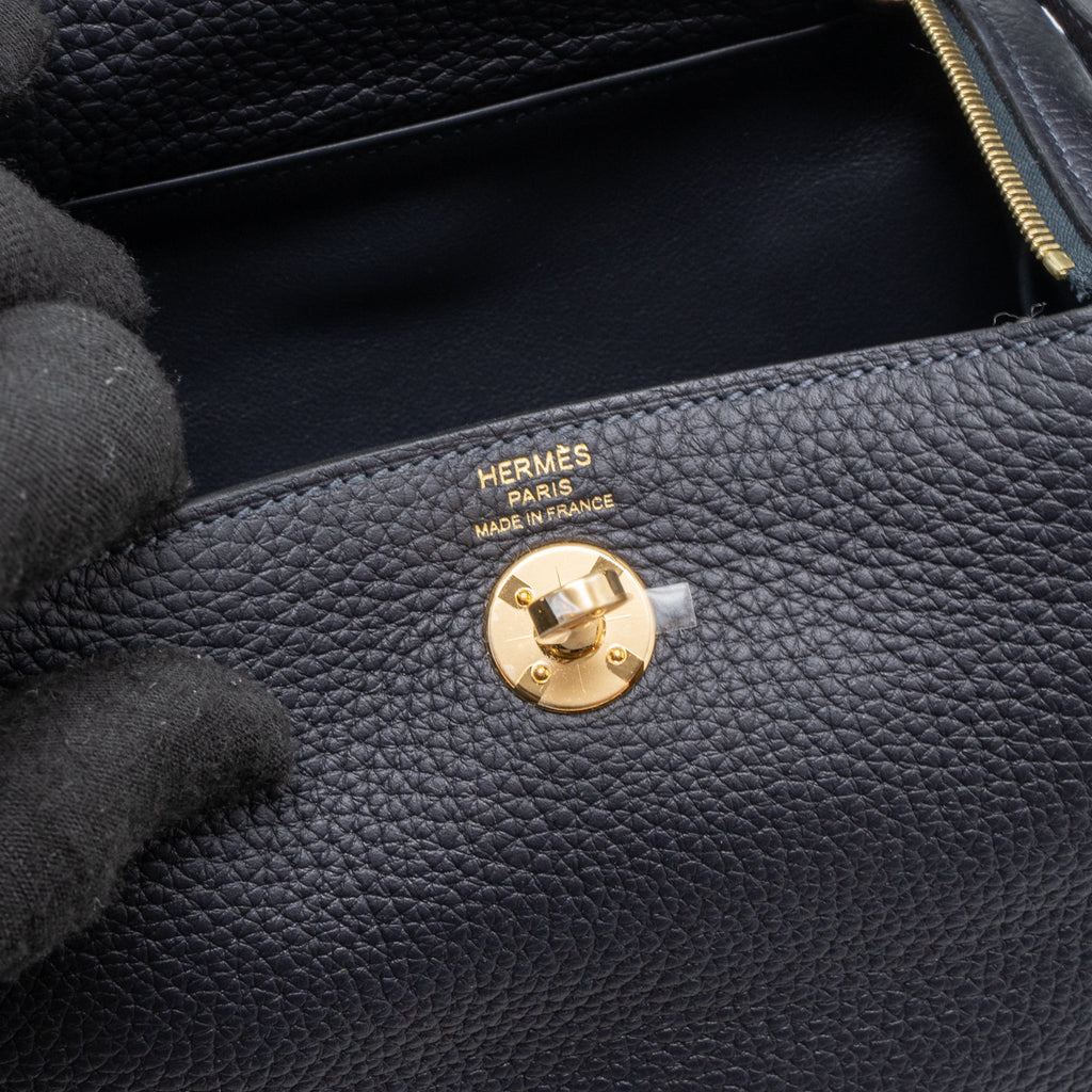 HERMES MINI LINDY CLEMENCE 3Y CABAN GHW