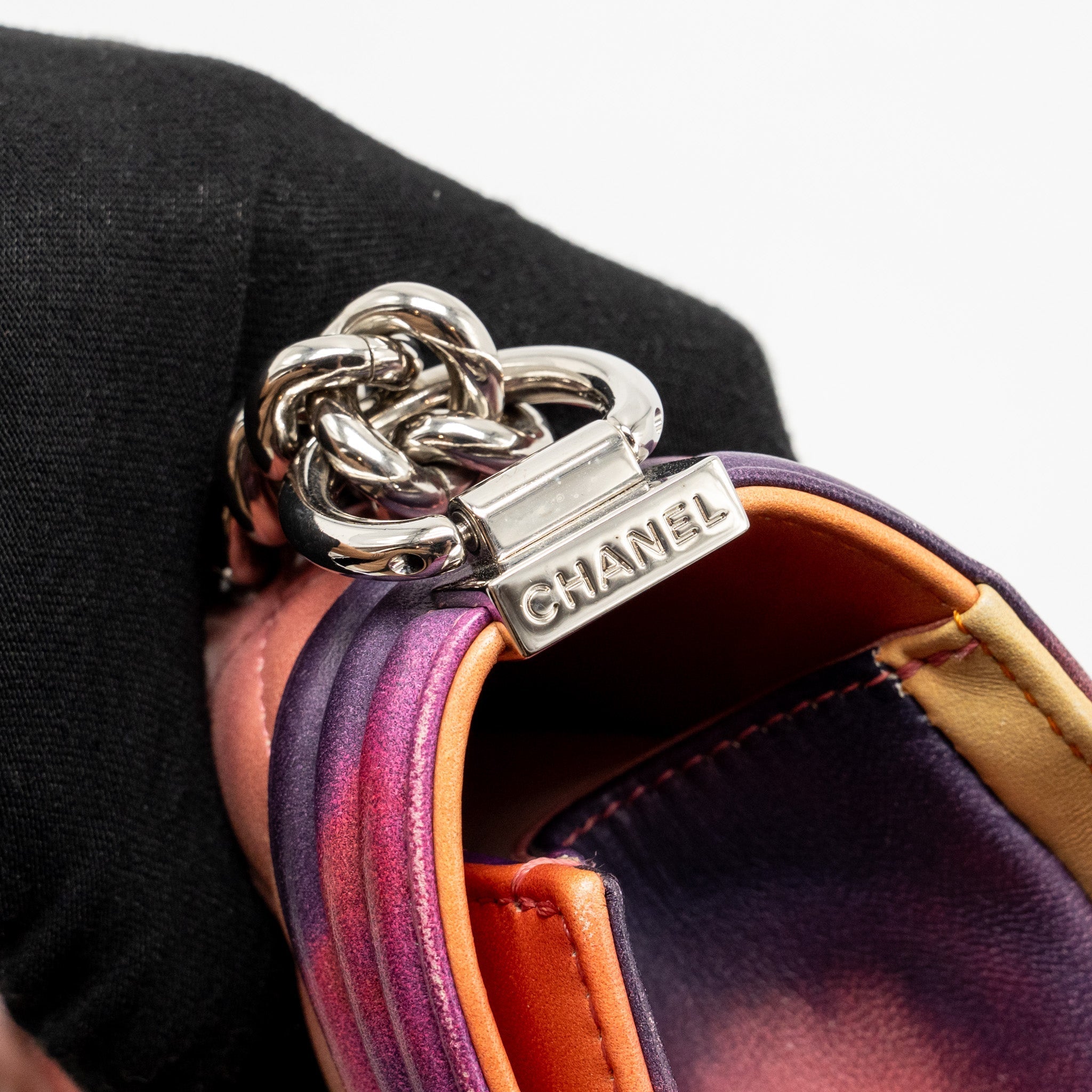 CHANEL MEDIUM BOY BAG FLOWER PRINT LAMBSKIN MULTICOLOUR SHW