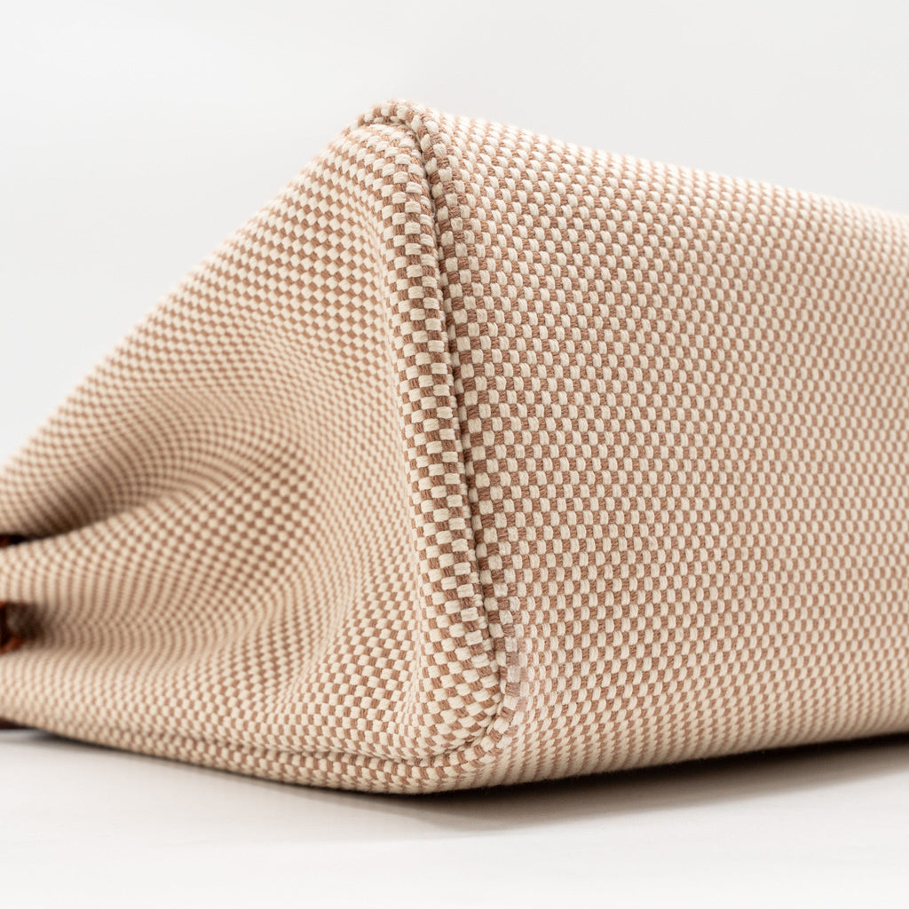 HERMES HERBAG 31 ZIP BAG CANVAS/VACHE HUNTER ECRU-BEIGE/FAUVE GHW