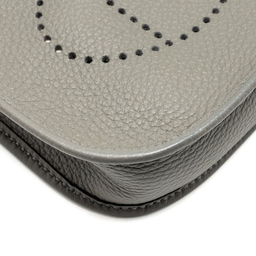 HERMES MINI EVELYNE CLEMENCE GRIS MEYER GHW