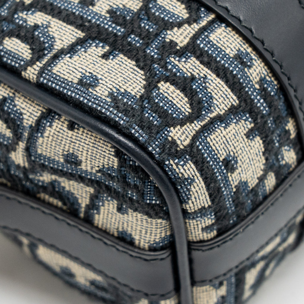 DIOR GROOVE 17 NANO BAG DIOR OBLIQUE JACQUARD BLUE GHW