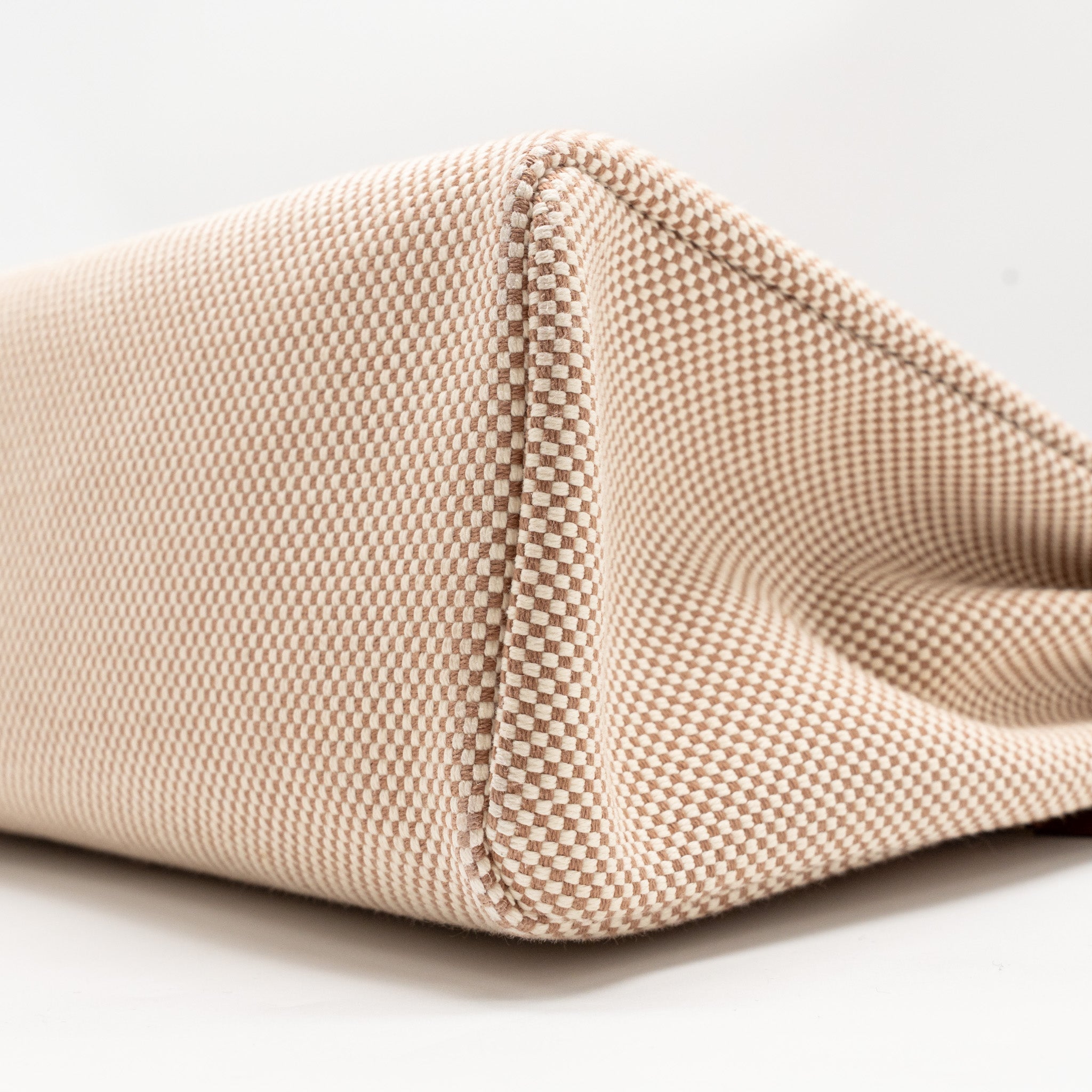 HERMES HERBAG 31 ZIP BAG CANVAS/VACHE HUNTER ECRU-BEIGE/FAUVE GHW