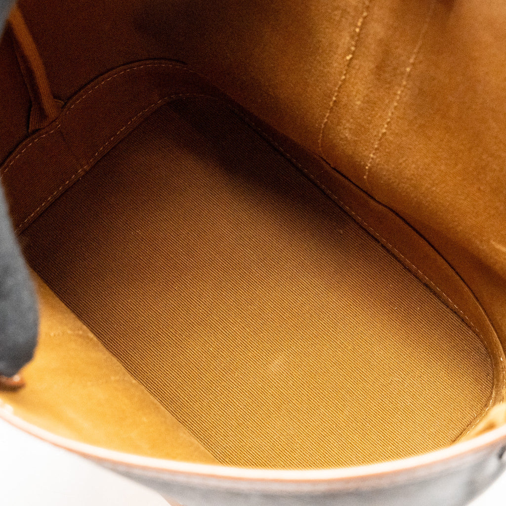 CELINE SMALL BUCKET BAG TRIOMPHE CANVAS/ LEATHER GHW
