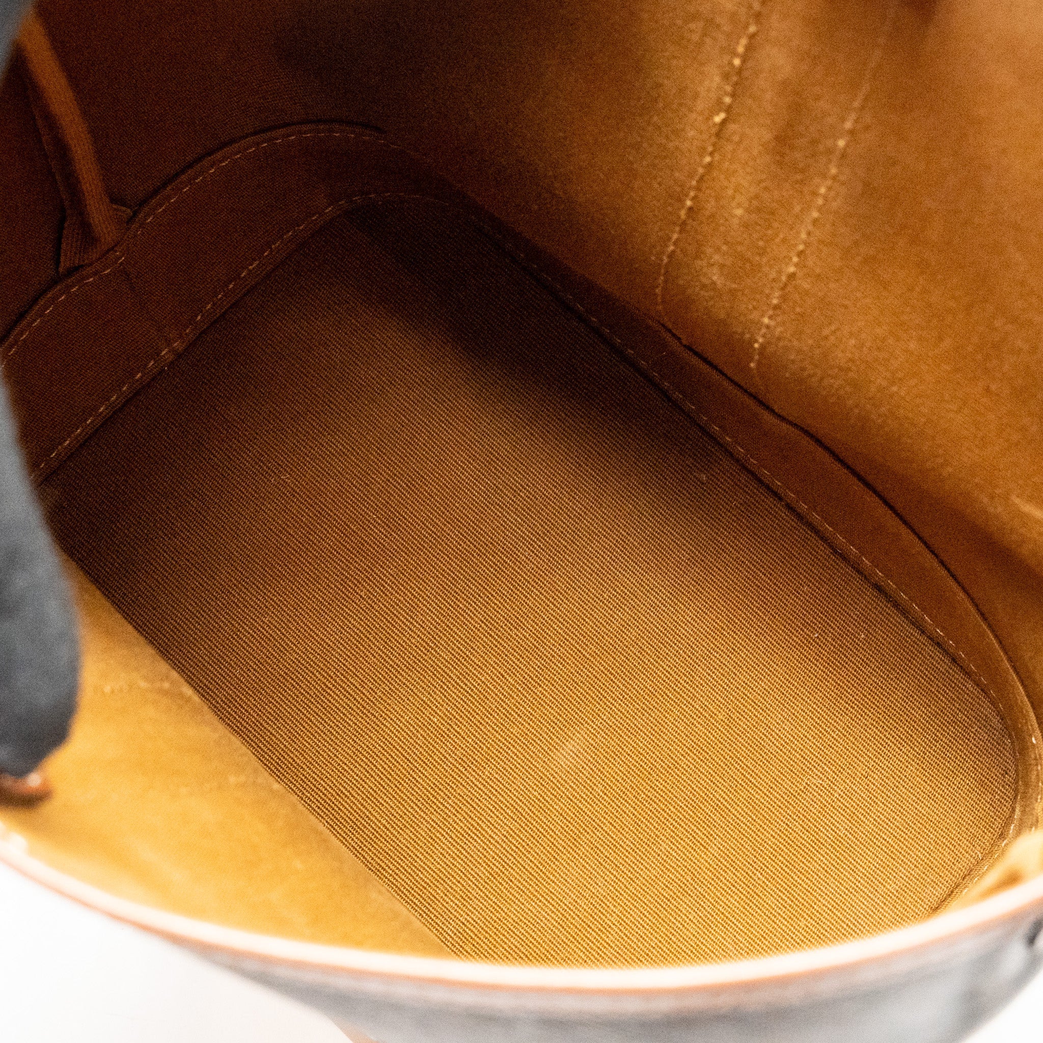CELINE SMALL BUCKET BAG TRIOMPHE CANVAS/ LEATHER GHW