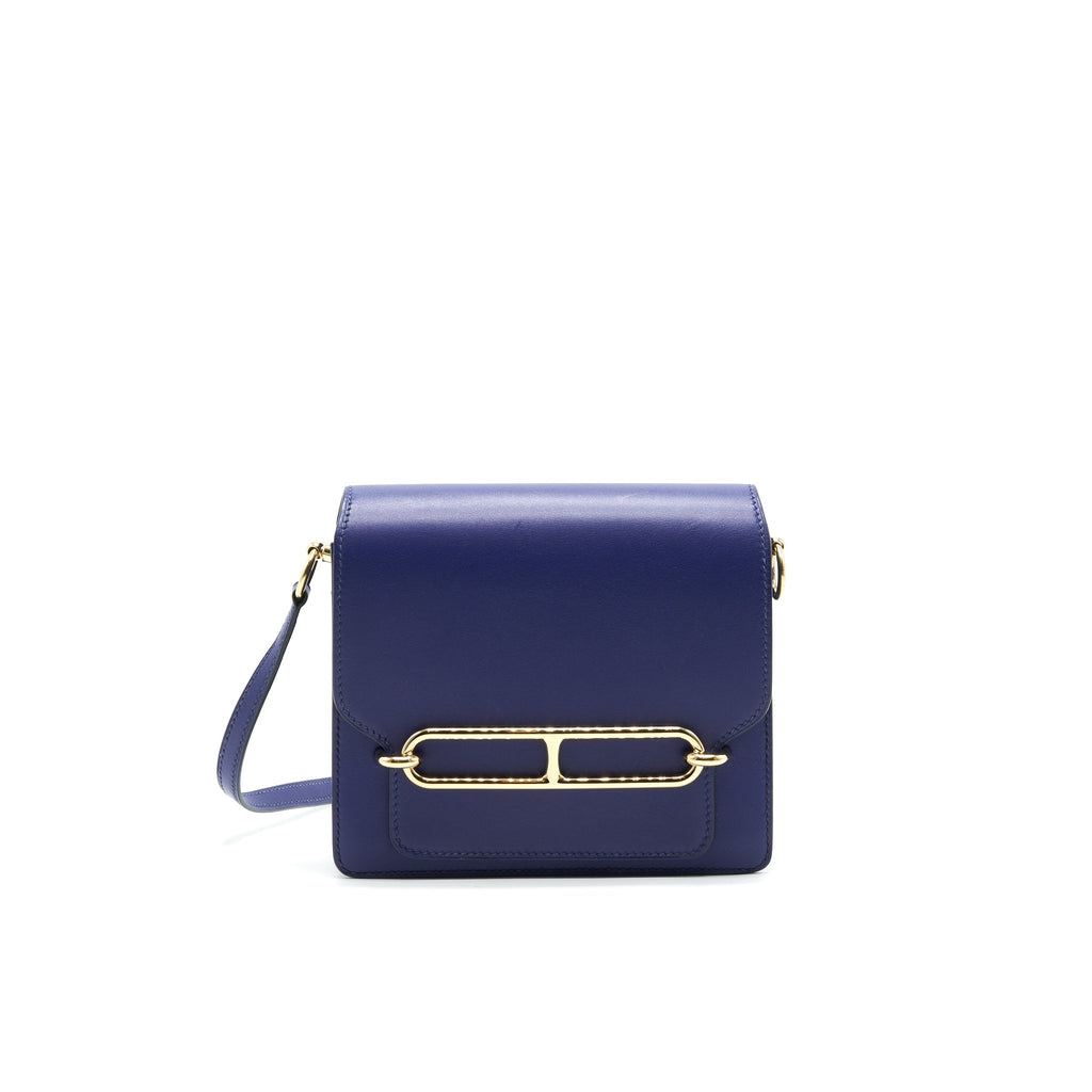 HERMES MINI ROULIS M3 BLUE ENCRE VEAU ALLEGRO