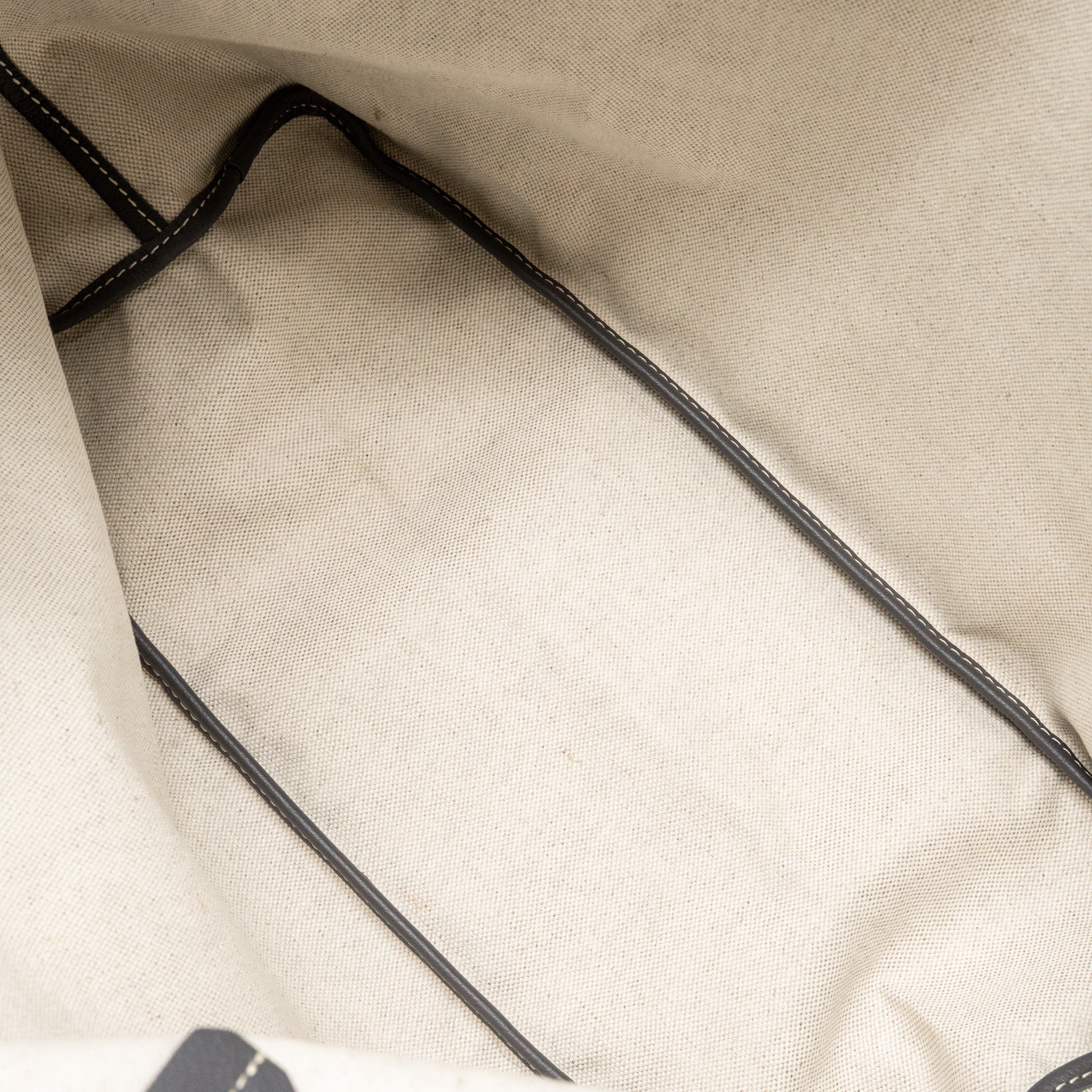 GOYARD SAINT LOUIS PM TOTE GOYARDINE CANVAS/CALFSKIN GREY SHW