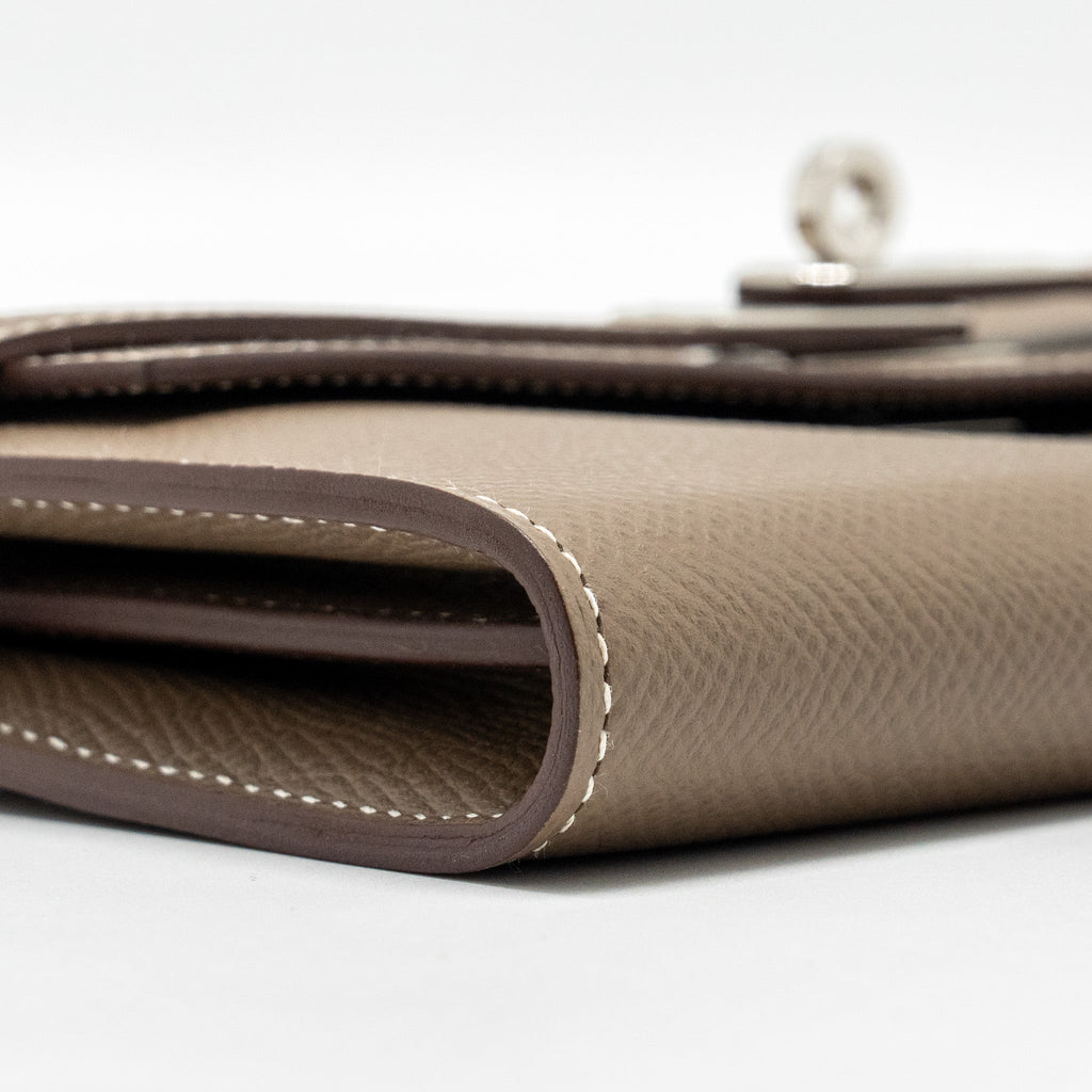 HERMES KELLY LONG WALLET EPSOM ETOUPE SHW