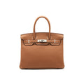 HERMES BIRKIN 30 TOGO LEATHER GOLD WITH SHW