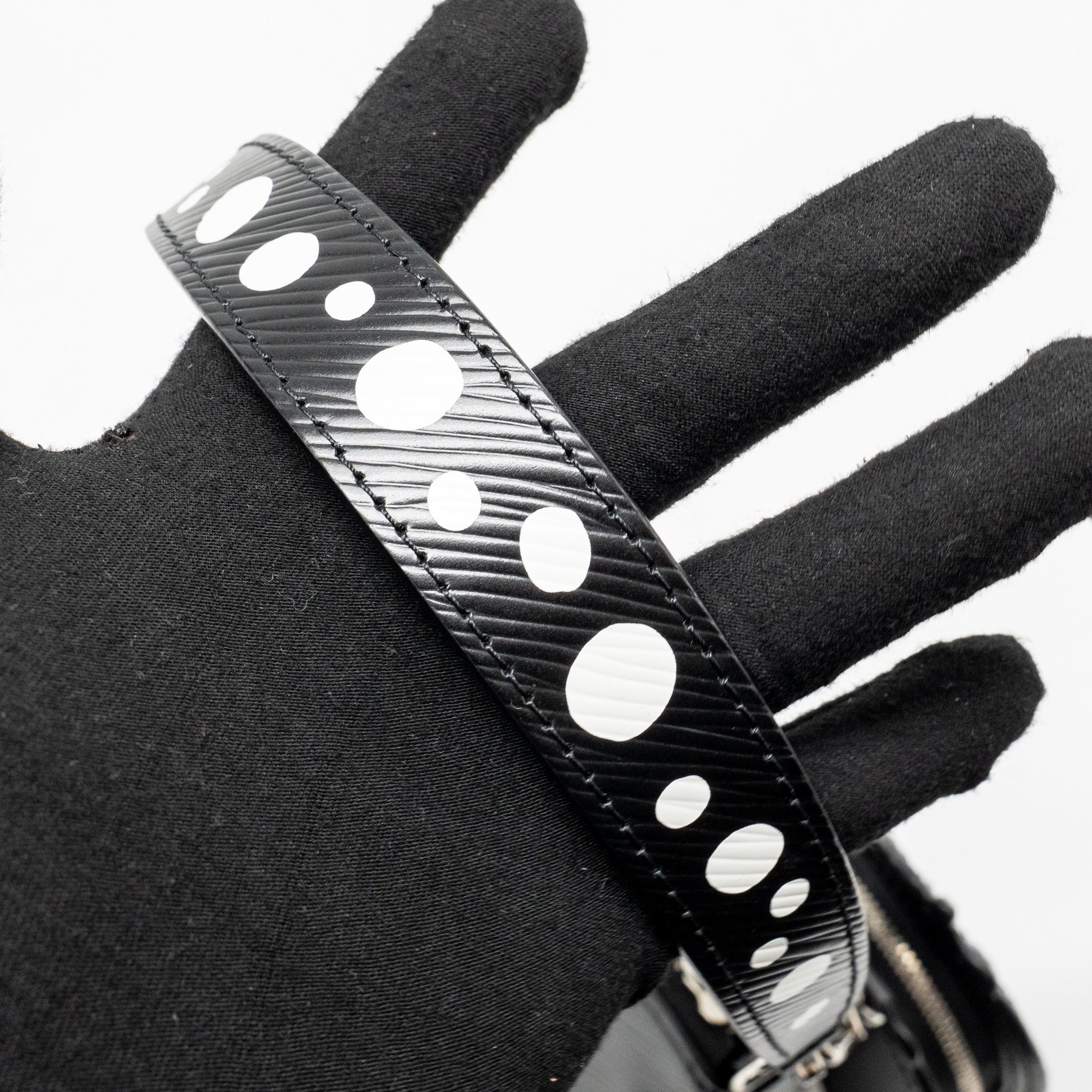 LOUIS VUITTON YAYOI KUSAMA MARELLINI EPI LEATHER BLACK SHW
