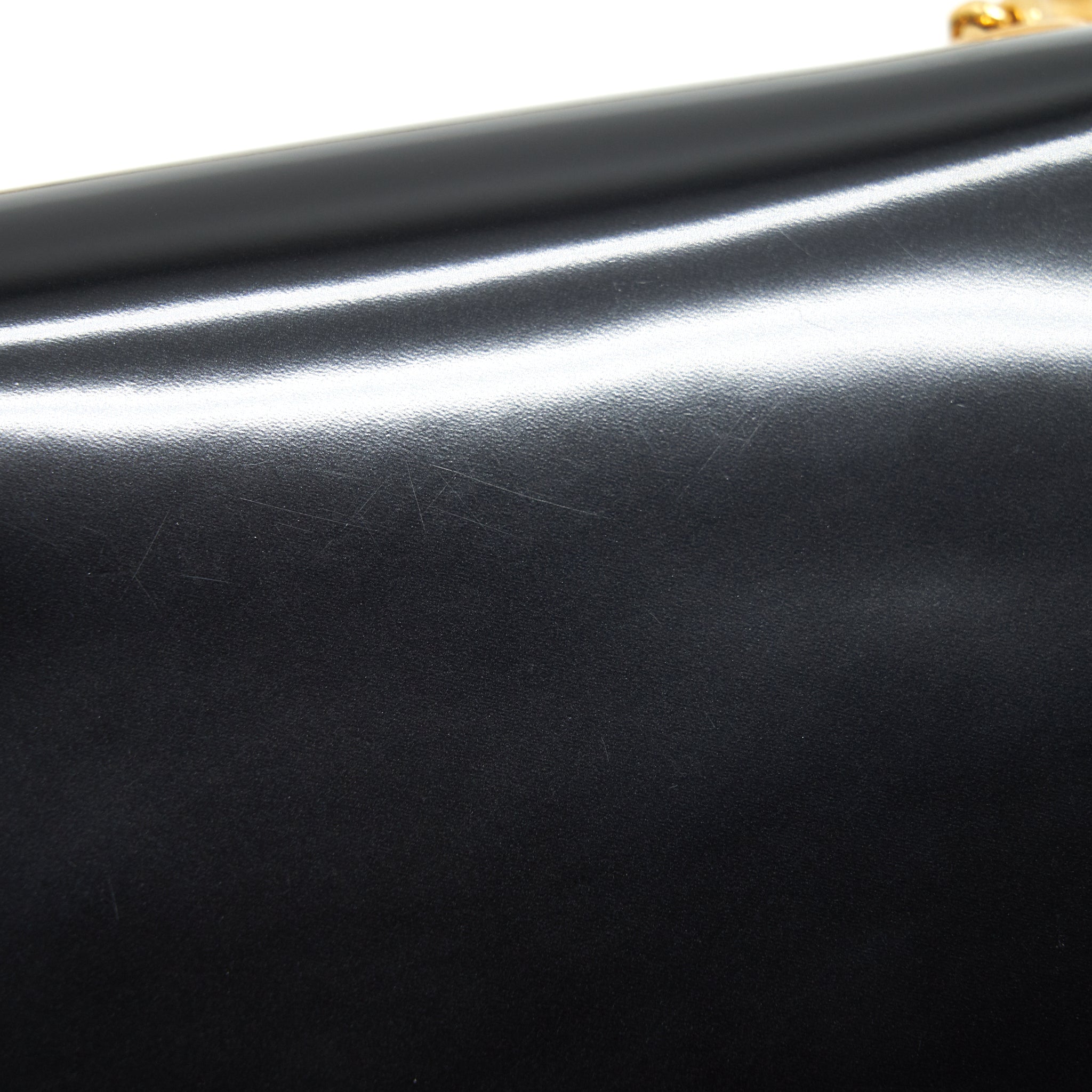 SAINT LAURENT KATE FLAP BAG PATENT BLACK GHW