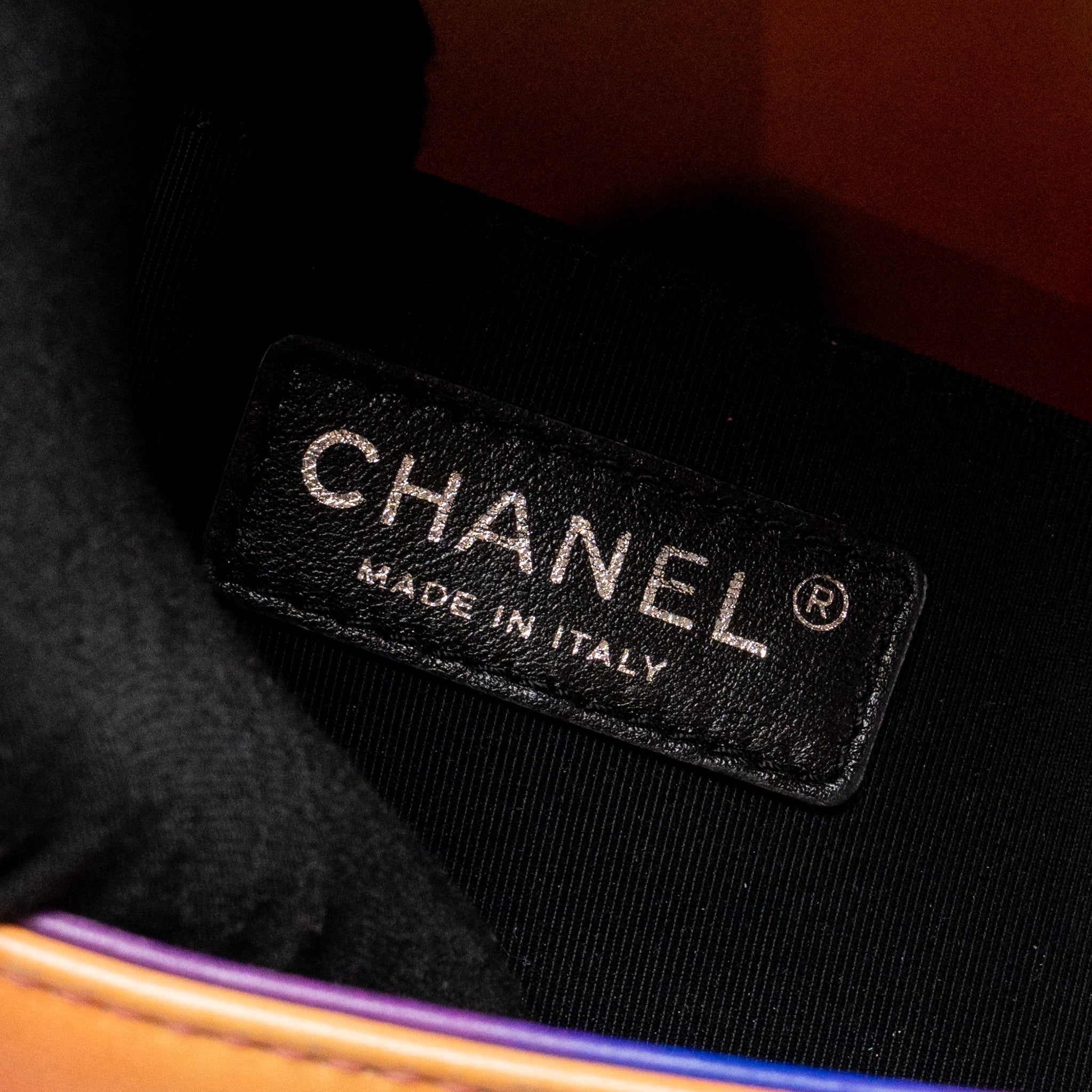 CHANEL MEDIUM BOY BAG FLOWER PRINT LAMBSKIN MULTICOLOUR SHW