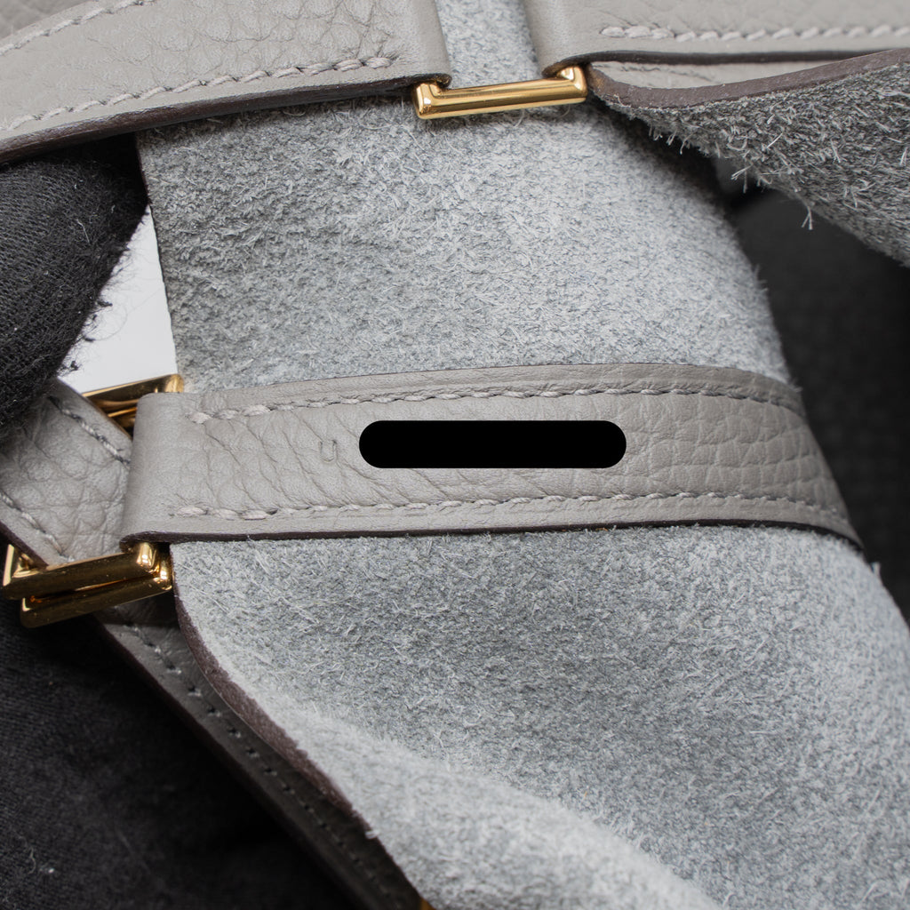 HERMES PICOTIN 18 LOCK BAG CLEMENCE 0L GRIS MEYER GHW