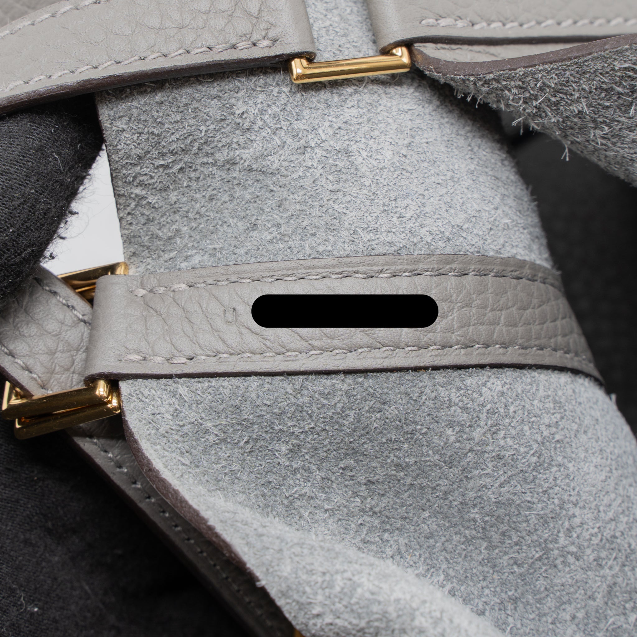HERMES PICOTIN 18 LOCK BAG CLEMENCE 0L GRIS MEYER GHW