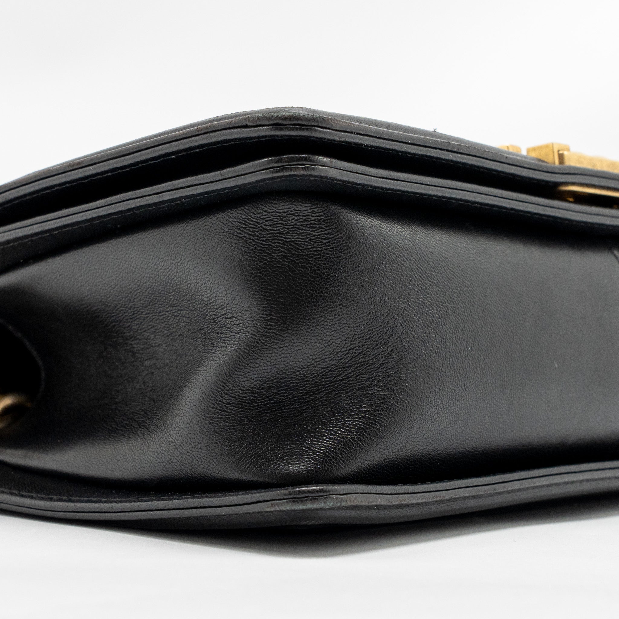 CHANEL MEDIUM BOY BAG LAMBSKIN BLACK GHW