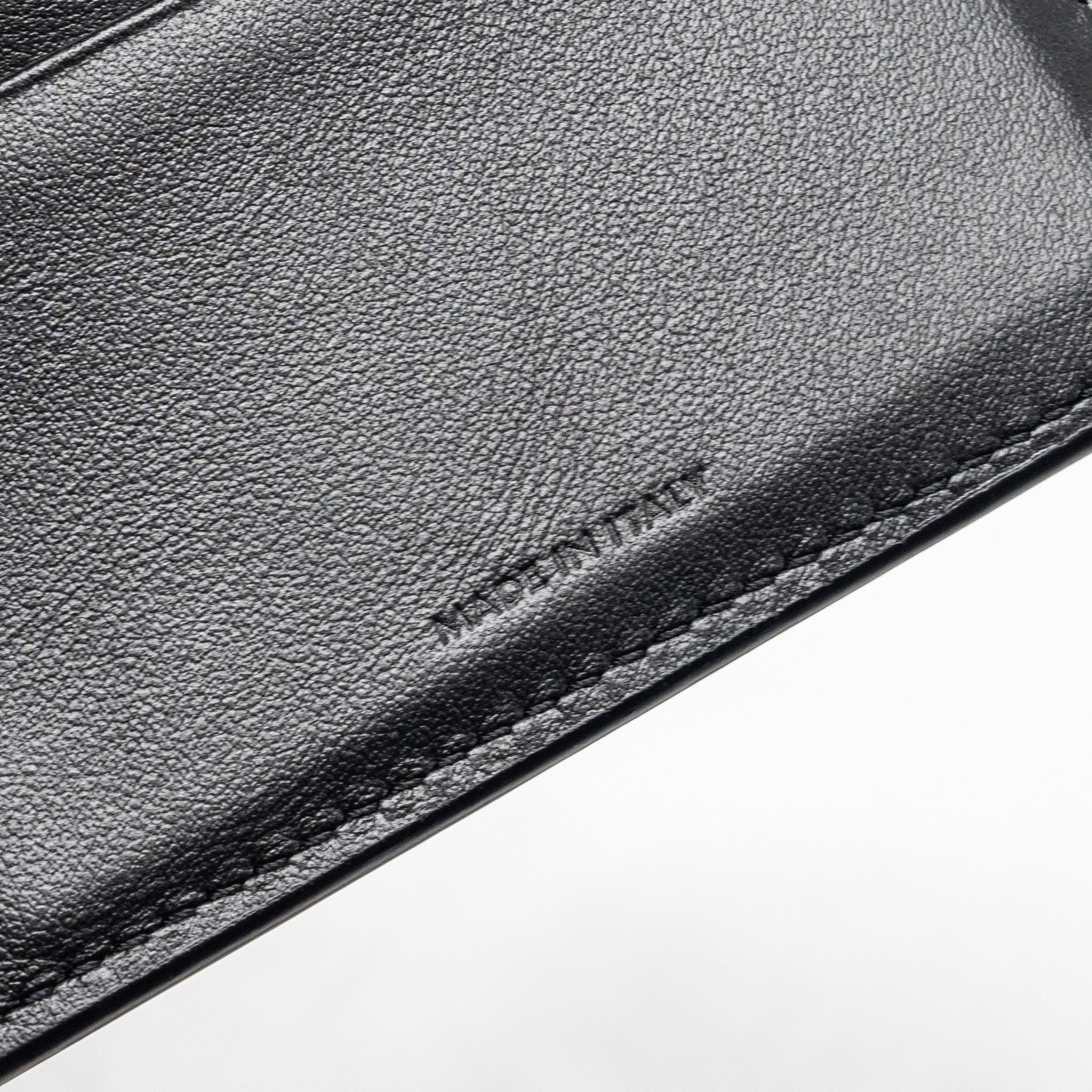 CELINE SMALL TRIOMPHE FLAP WALLET SHINY CALFSKIN BLACK GHW