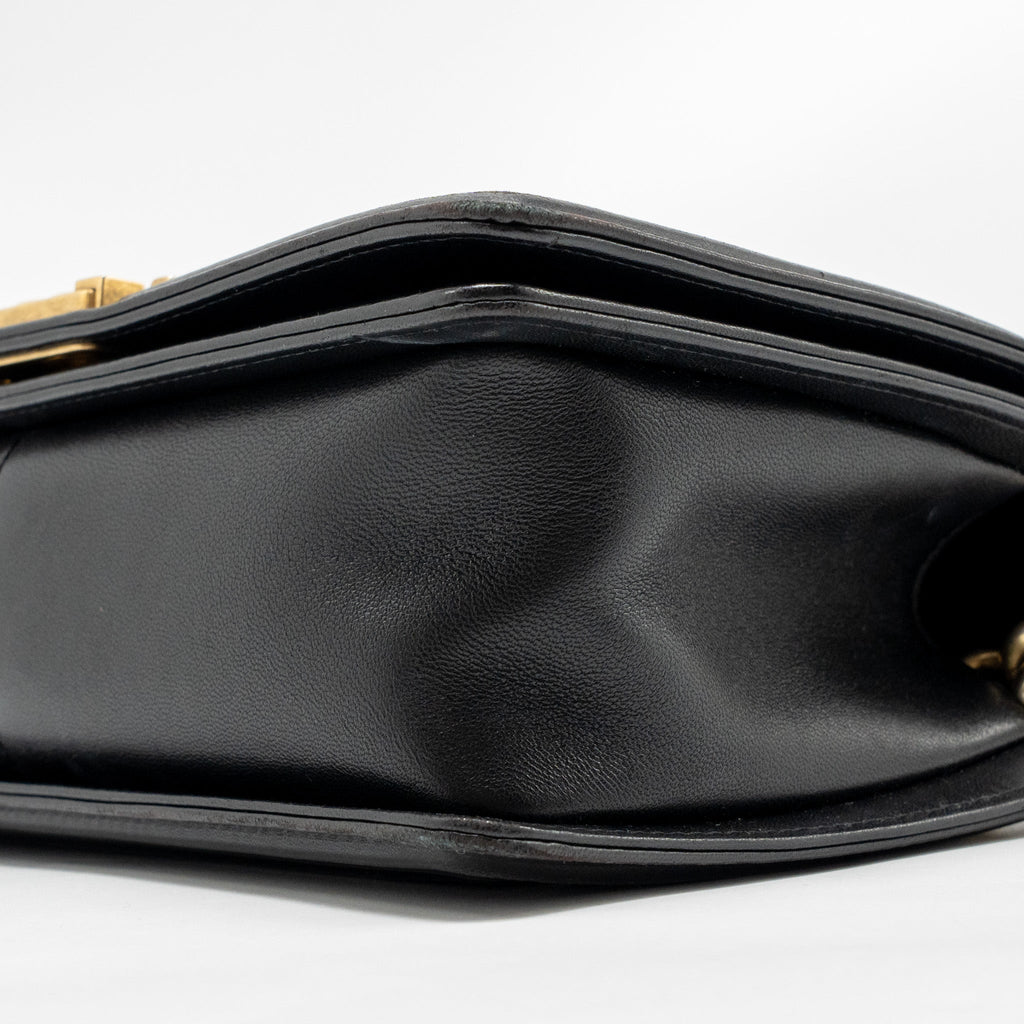 CHANEL MEDIUM BOY BAG LAMBSKIN BLACK GHW