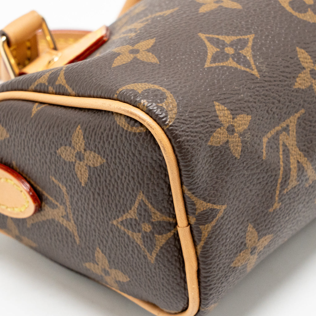 LOUIS VUITTON NANO SPEEDY MONOGRAM CANVAS GHW