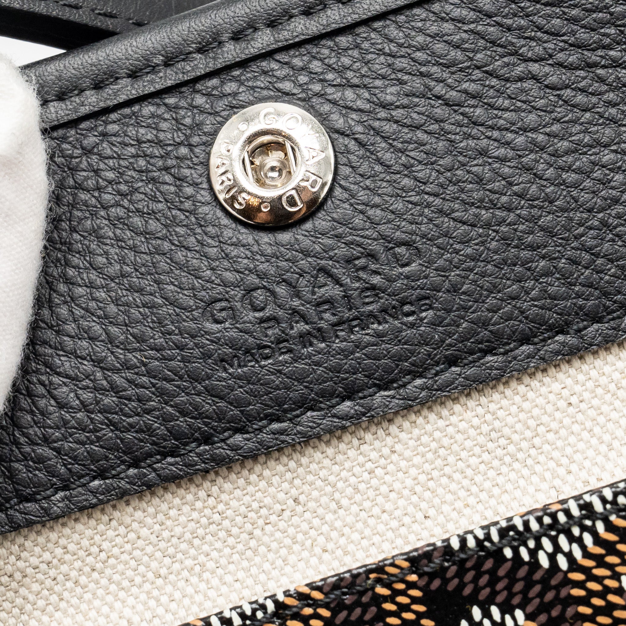 GOYARD MINI ANJOU TOTE GOYARDLINE CANVAS/LEATHER BLACK SHW