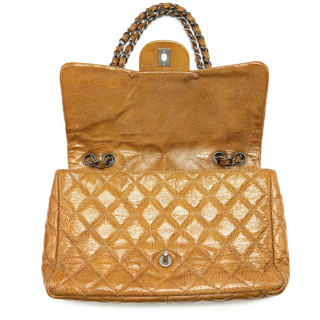 CHANEL SEASONAL FLAP BAG CARAMEL SHW