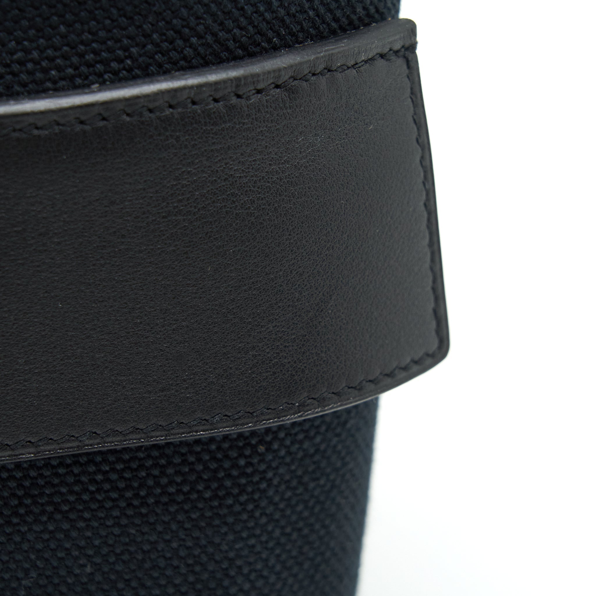 HERMES PICOTIN CARGO 18 SWIFT AND TOILE CANVAS BLACK SHW