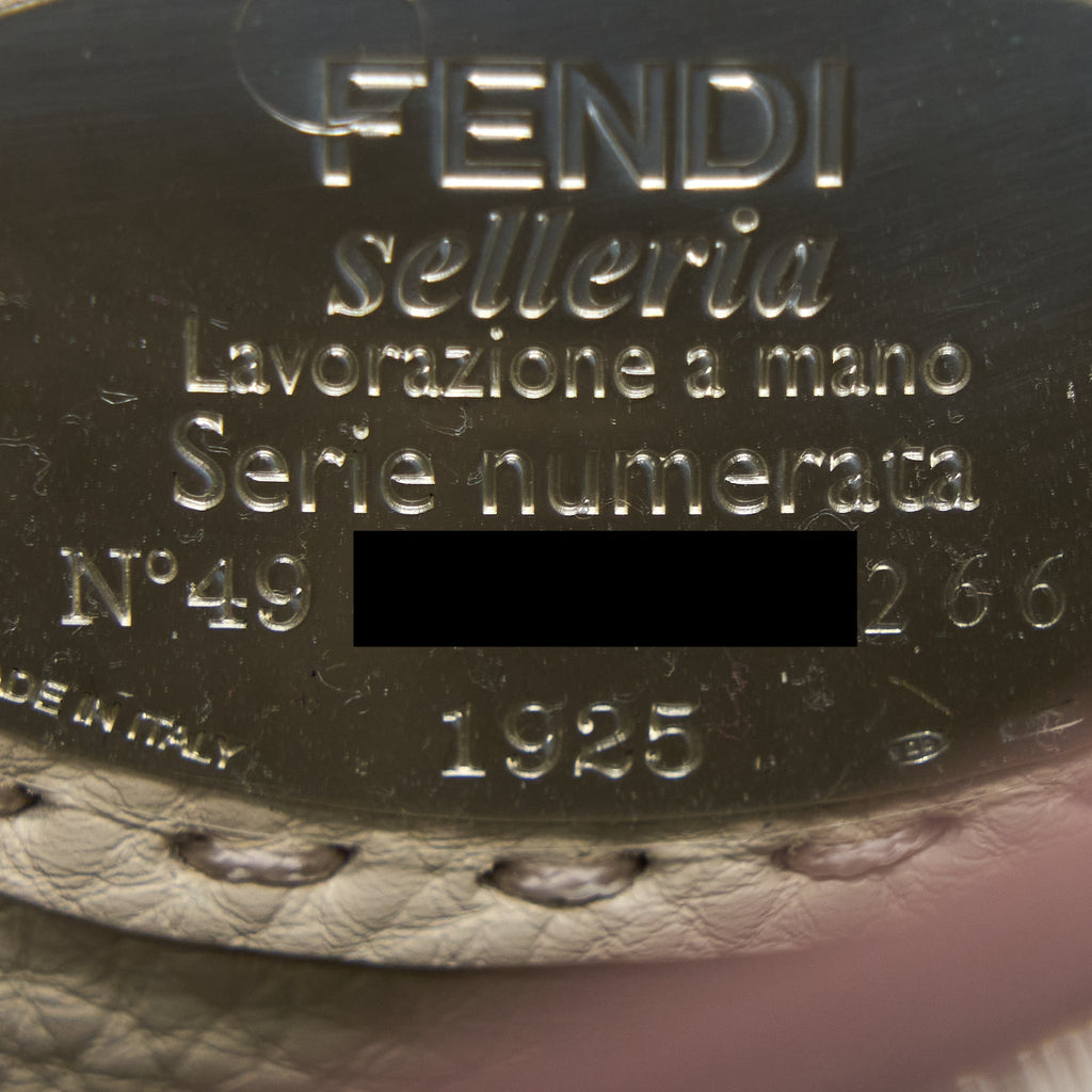 FENDI MINI PEEKABOO GRAINED CALFSKIN PINK SHW