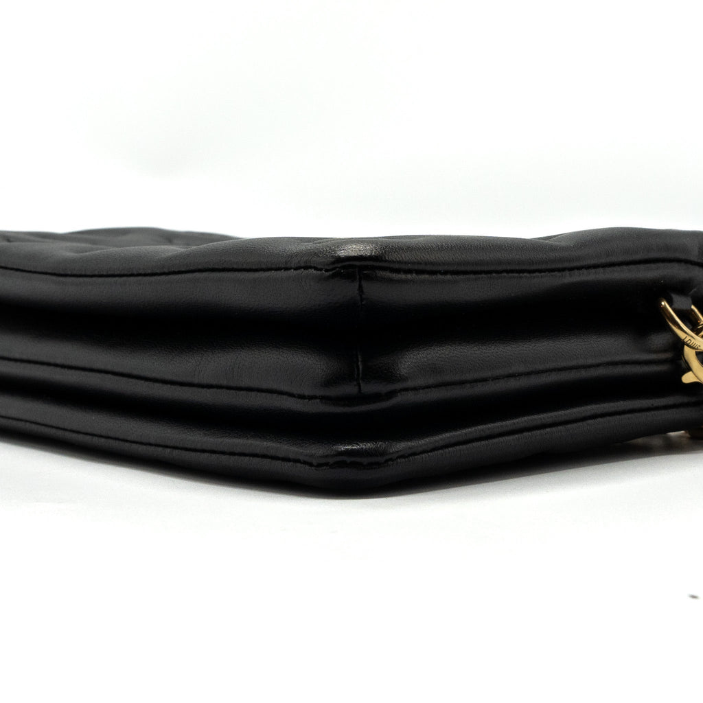 LOUIS VUITTON POCHETTE COUSSIN LAMBSKIN BLACK GHW