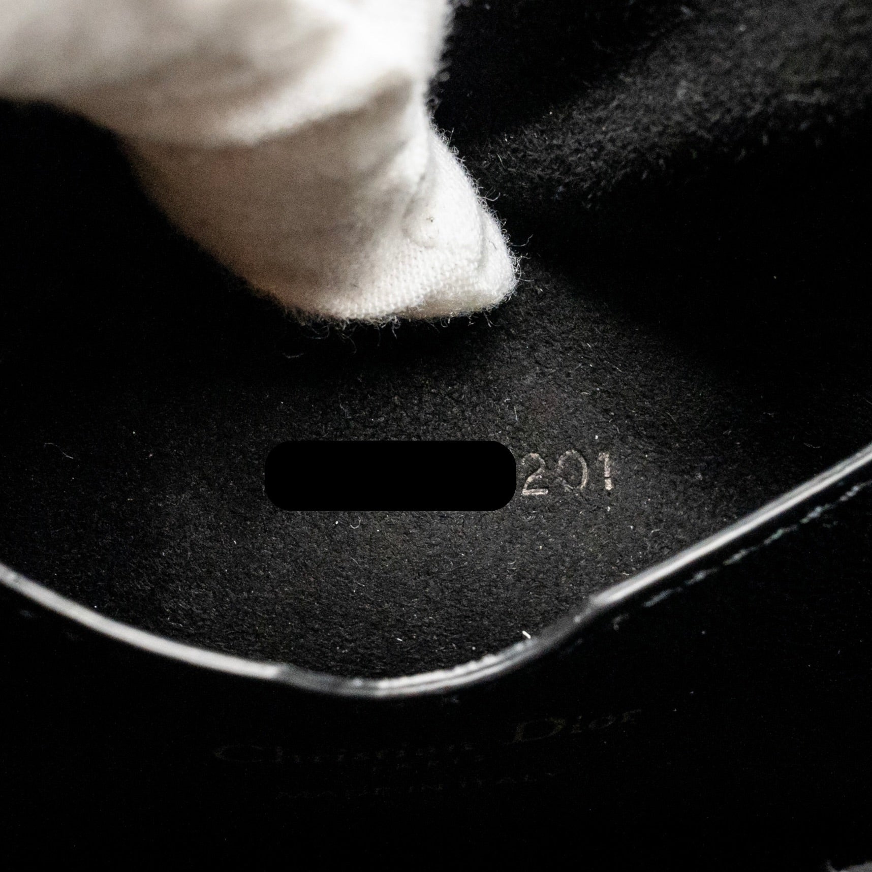 DIOR SMALL VIBE HOBO BAG CANNAGE LAMBSKIN BLACK/WHITE LGHW