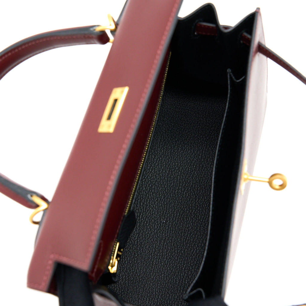 HERMES KELLY 25 SPECIAL ORDER SOMBRERO ROUGE H BRUSHED GHW
