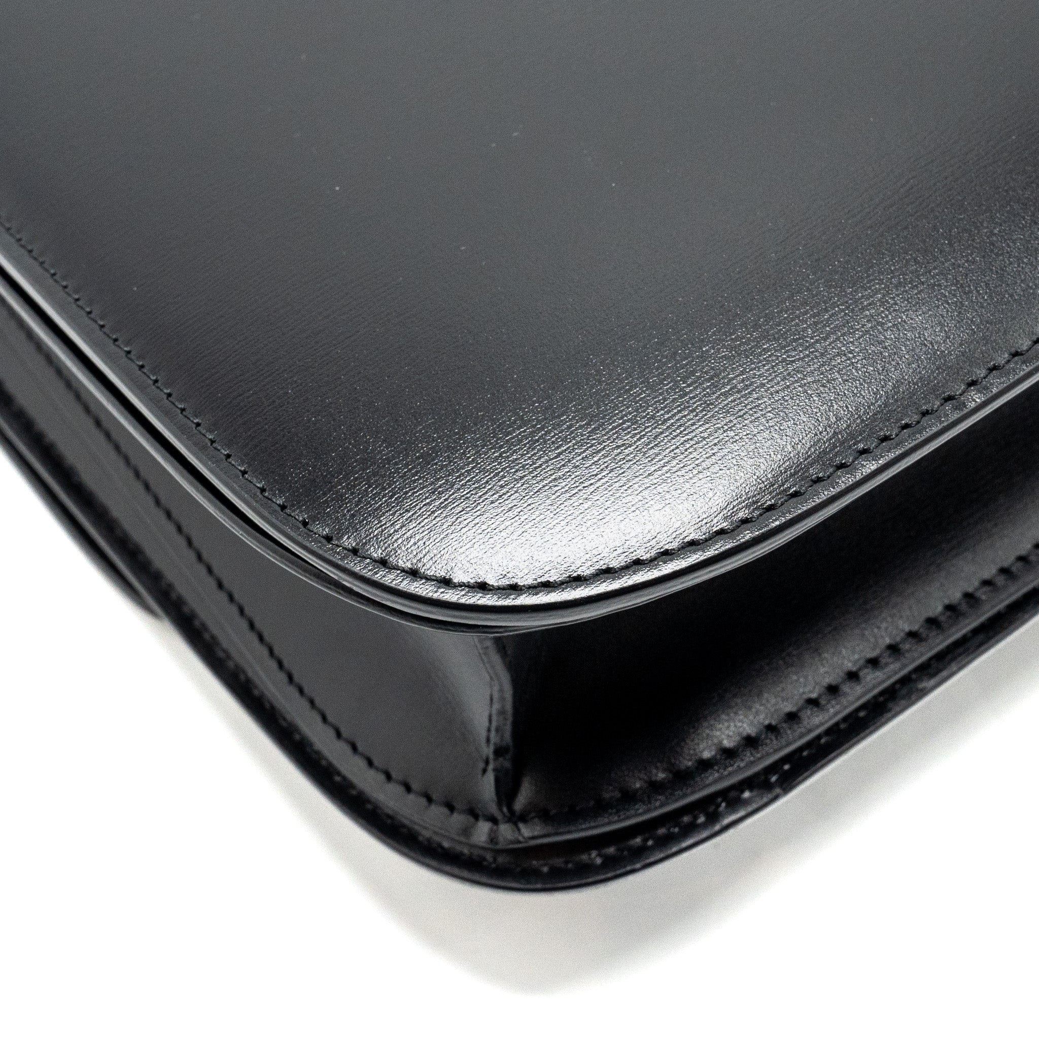 CELINE MEDIUM CLASSIC BOX BAG CALFSKIN BLACK GHW
