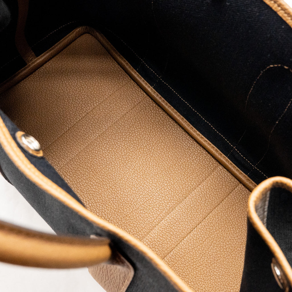 HERMES GARDEN PARTY 36 CANVAS/ NEGONDA BLACK/ ALEZAN SHW